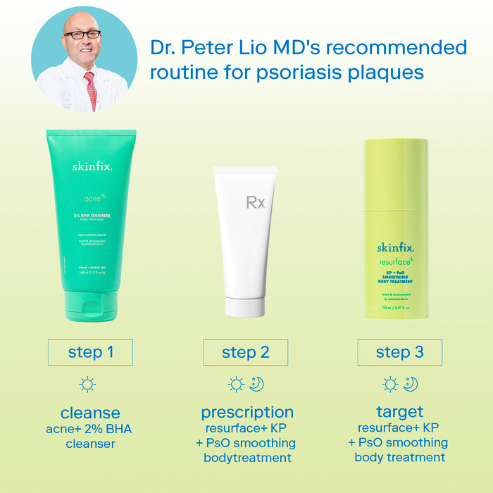 Dr. Peter Lio MD's routine for psoriasis
