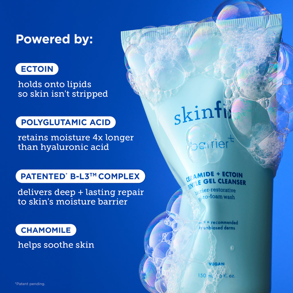 Skinfix Barrier Ceramide + Ectoin Gentle Gel Cleanser ingredients