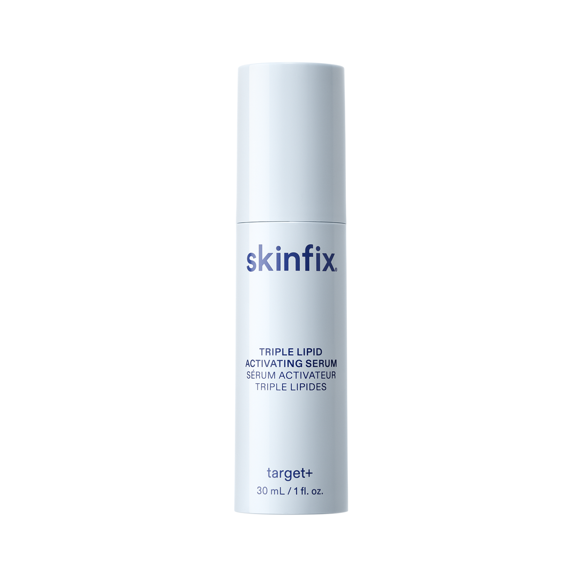 Skinfix Triple Lipid Activating Serum bottle on transparent background.