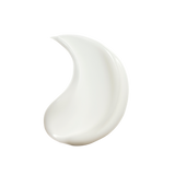 White cream texture swatch on transparent background.
