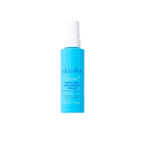 Skinfix Triple Lipid-Hyaluronate Serum bottle, 30 mL, in teal with a white pump, on a transparent background.