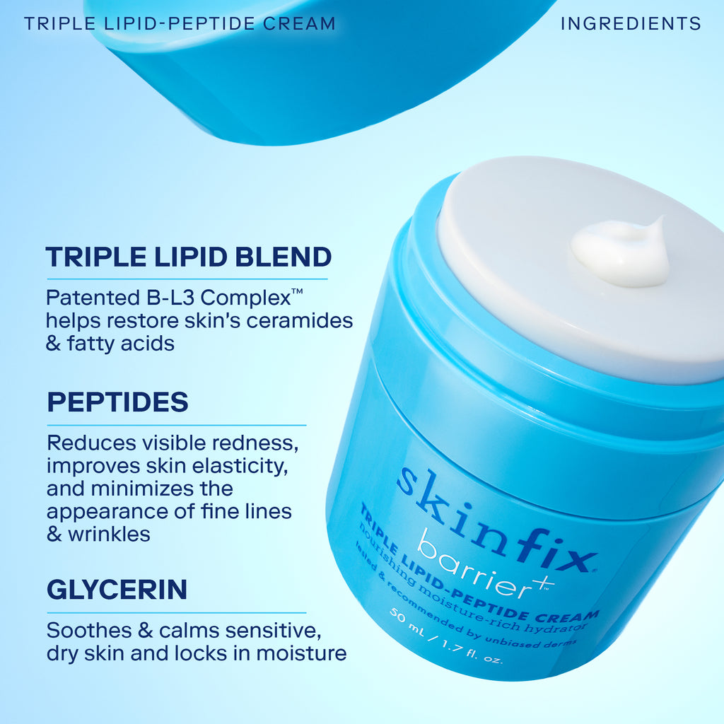 Triple Lipid-Peptide Cream key ingredients list image