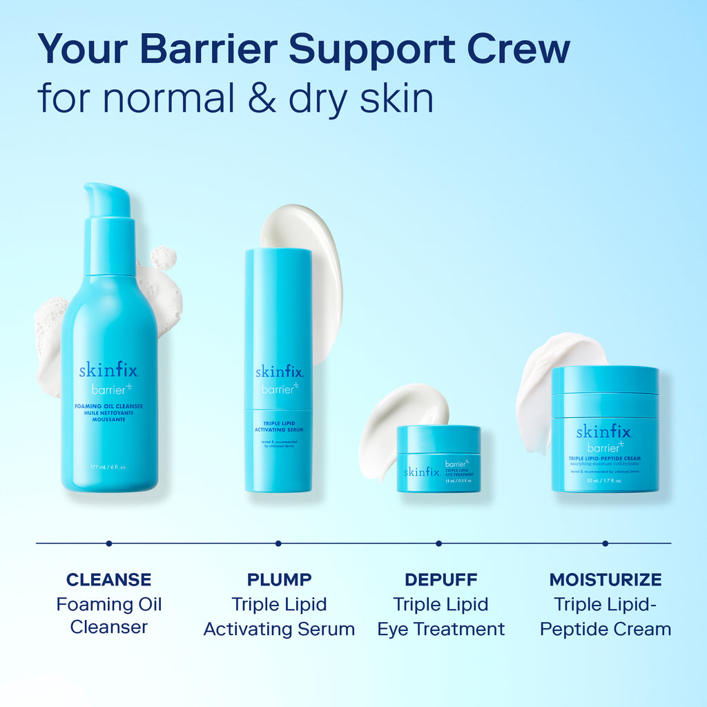 Barrier support routine for normal and dry skin