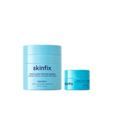 Skinfix Triple Lipid-Peptide Cream and Triple Lipid Eye Treatment in light blue packaging, on transparent background.