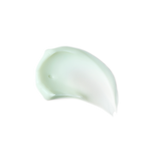 Close-up texture swatch of Skinfix Antioxidant Tetrapeptide Soothing Treatment — a soft, light green cream, on a transparent background.