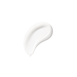 White cream serum swatch on a white background