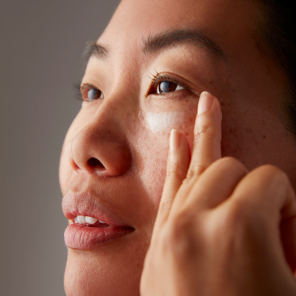 Triple Lipid + Collagen Eye Treatment Face Application